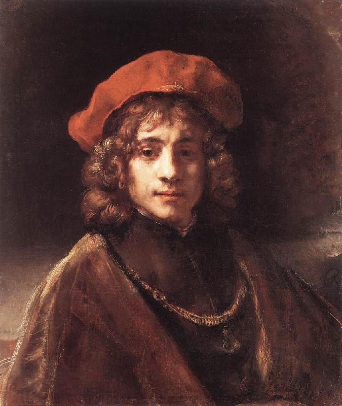 REMBRANDT Harmenszoon van Rijn The Artist's Son Titus du Sweden oil painting art